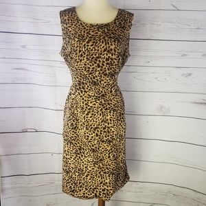 Sag Harbor Dress Petite Animal Print 10P